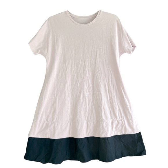 COS Colorblock Contrast Jersey Swing Dress Pink & Navy Size Extra Small - Picture 1 of 6